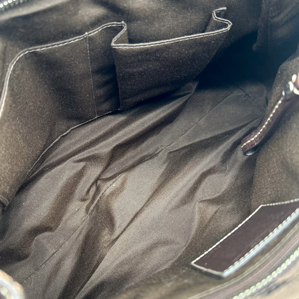 Coach Signature Canvas Brown Legacy Satchel