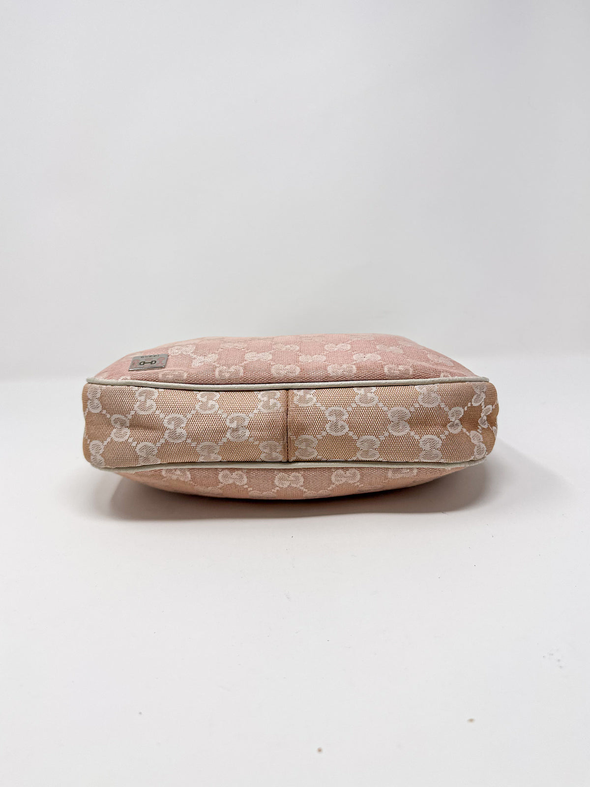 Gucci Small Pink GG Canvas Hobo Bag
