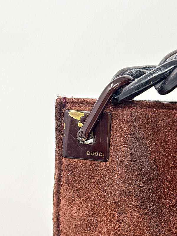 Gucci Tom Ford 1990s Suede Crossbody