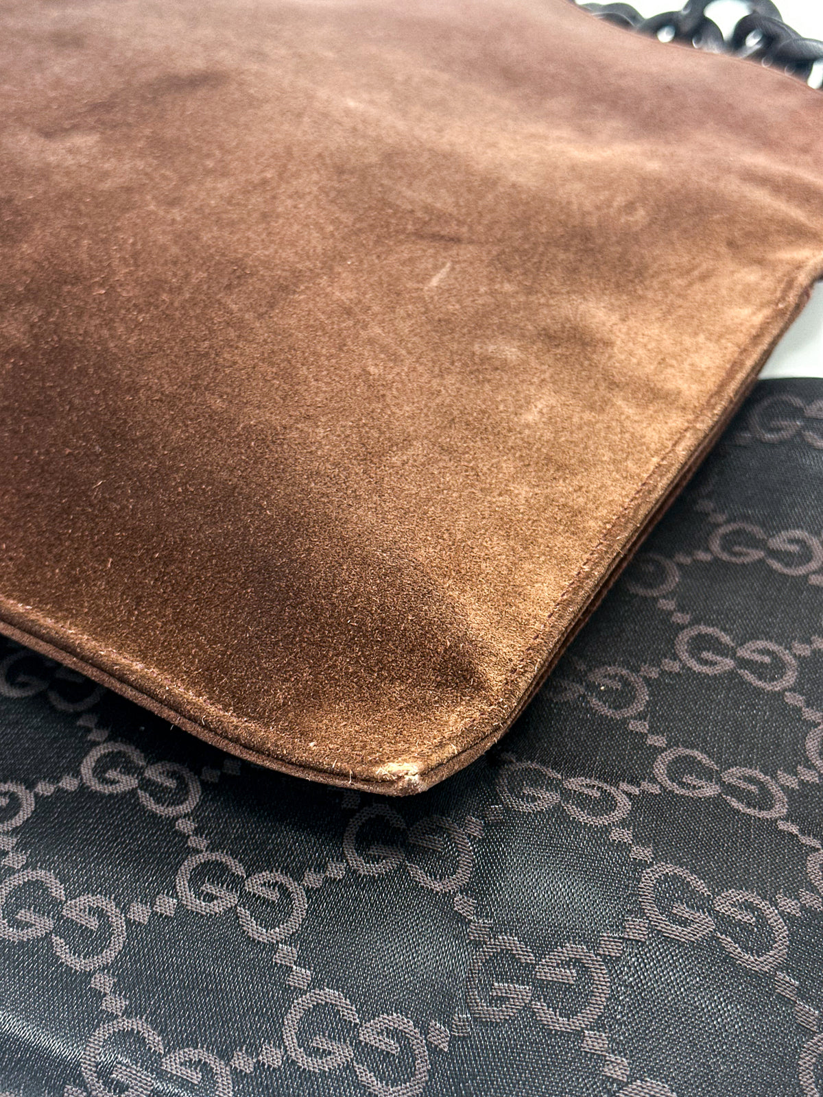 Gucci Tom Ford 1990s Suede Crossbody