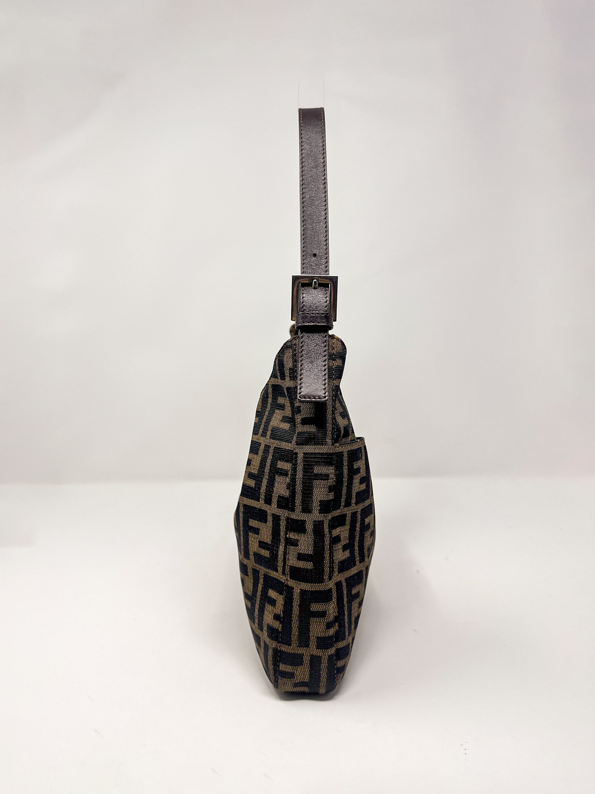 Fendi Zucca Canvas Shoulder Bag
