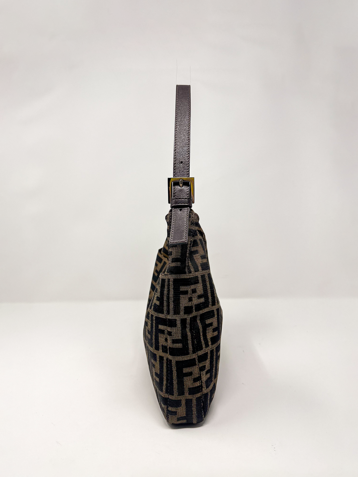 Fendi Zucca Canvas Shoulder Bag
