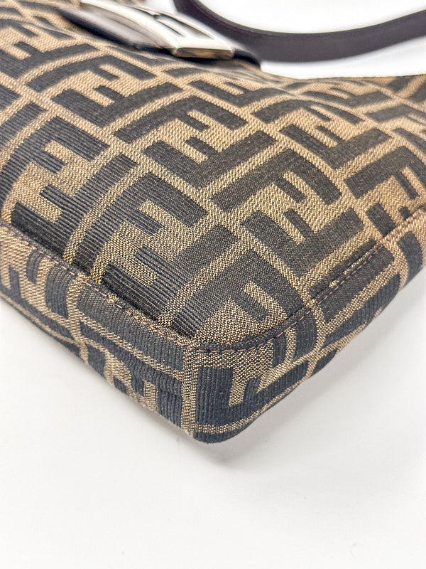 Fendi Zucca Canvas Shoulder Bag