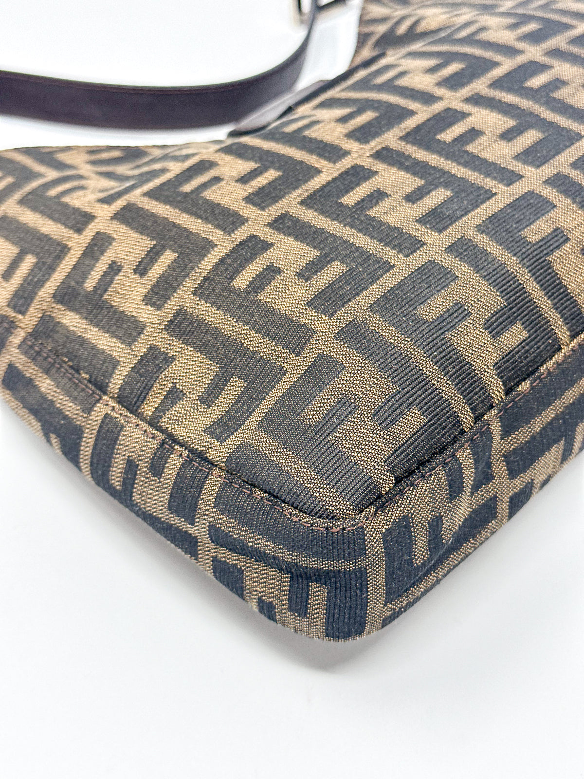 Fendi Zucca Canvas Shoulder Bag