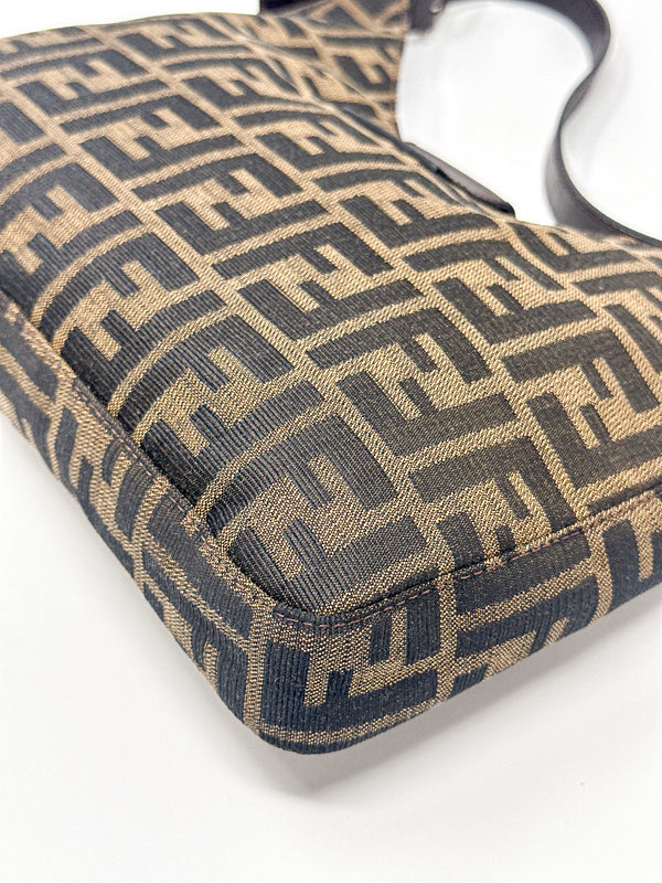 Fendi Zucca Canvas Shoulder Bag