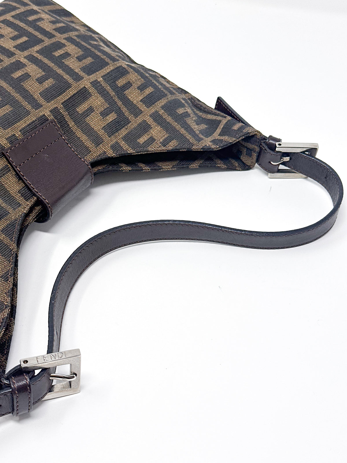 Fendi Zucca Canvas Shoulder Bag