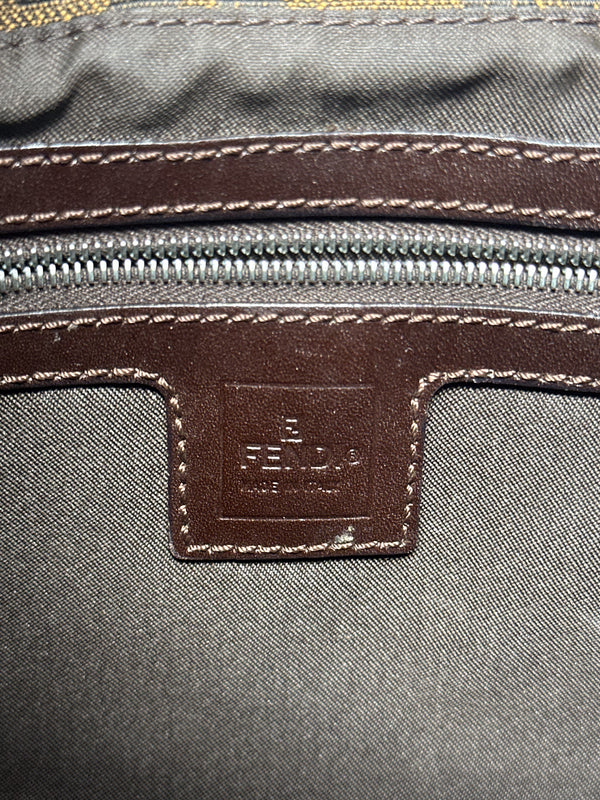 Fendi Zucca Canvas Shoulder Bag