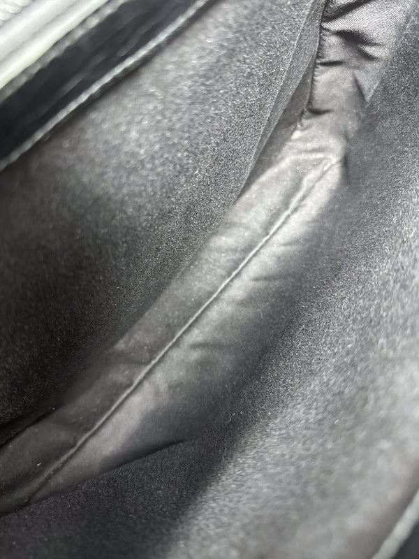 Gucci Black Canvas Bamboo Tote Bag