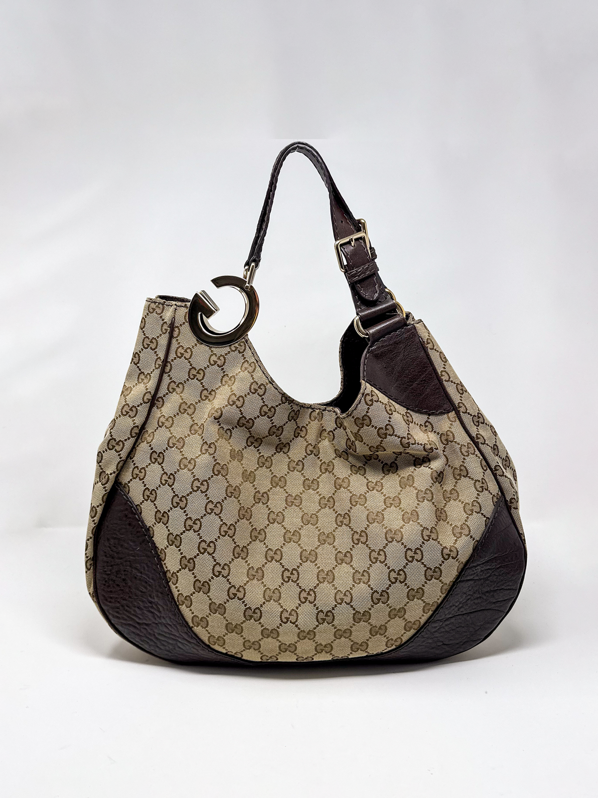 Gucci Charlotte Canvas Hobo Bag