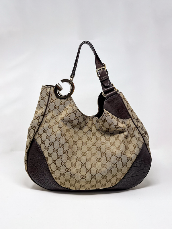 Gucci Charlotte Canvas Hobo Bag