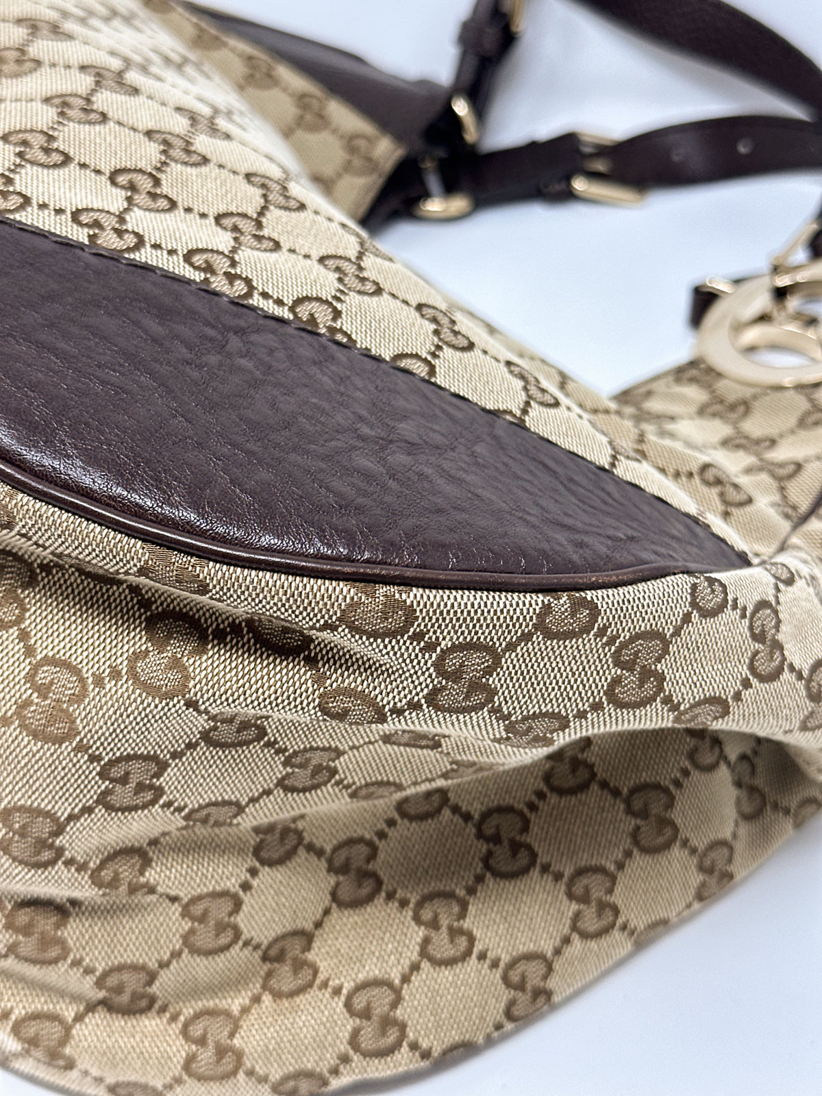 Gucci Charlotte Canvas Hobo Bag