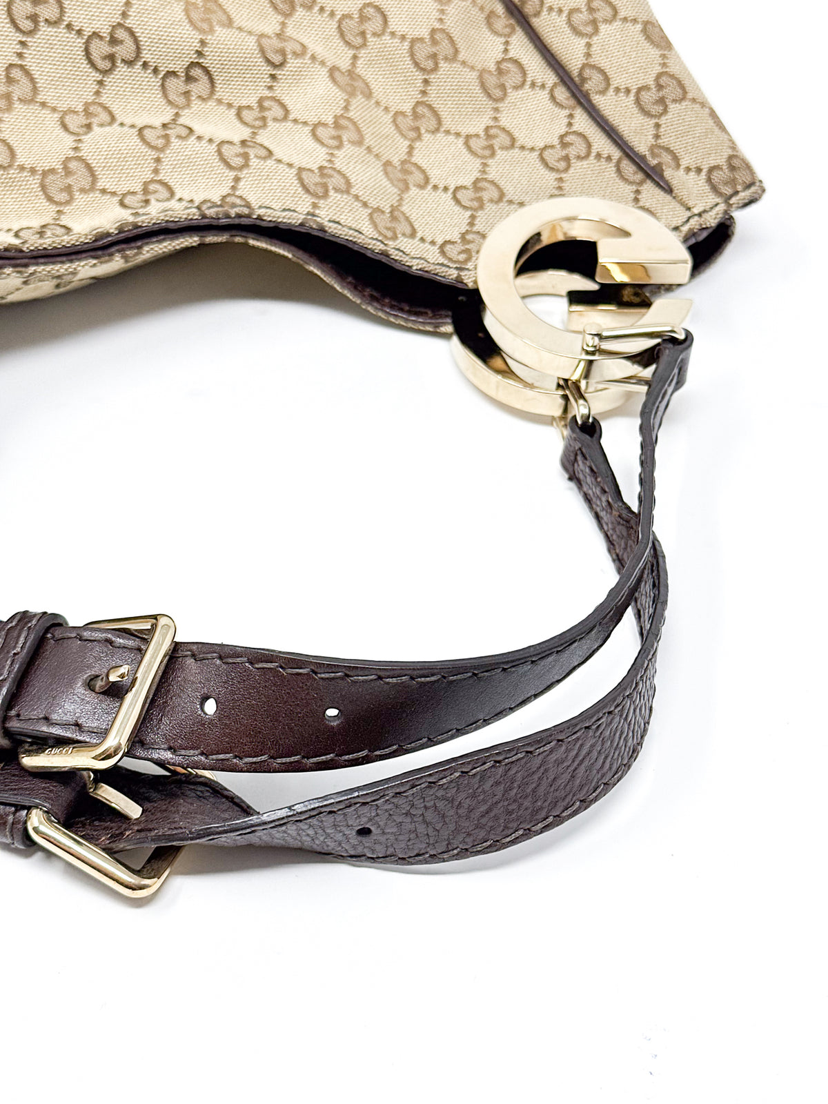 Gucci Charlotte Canvas Hobo Bag