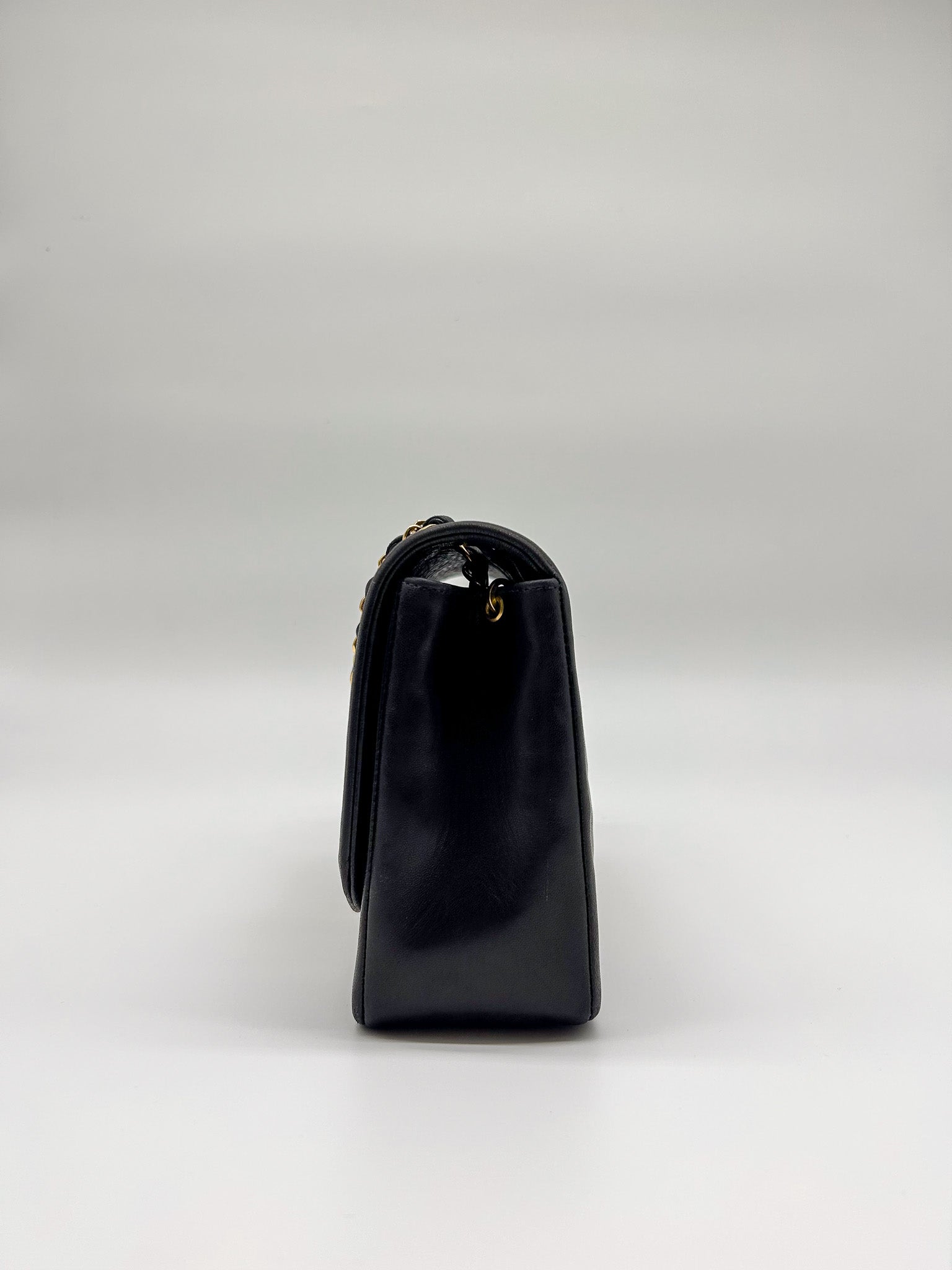 90s Black Lambskin Small Chanel Diana