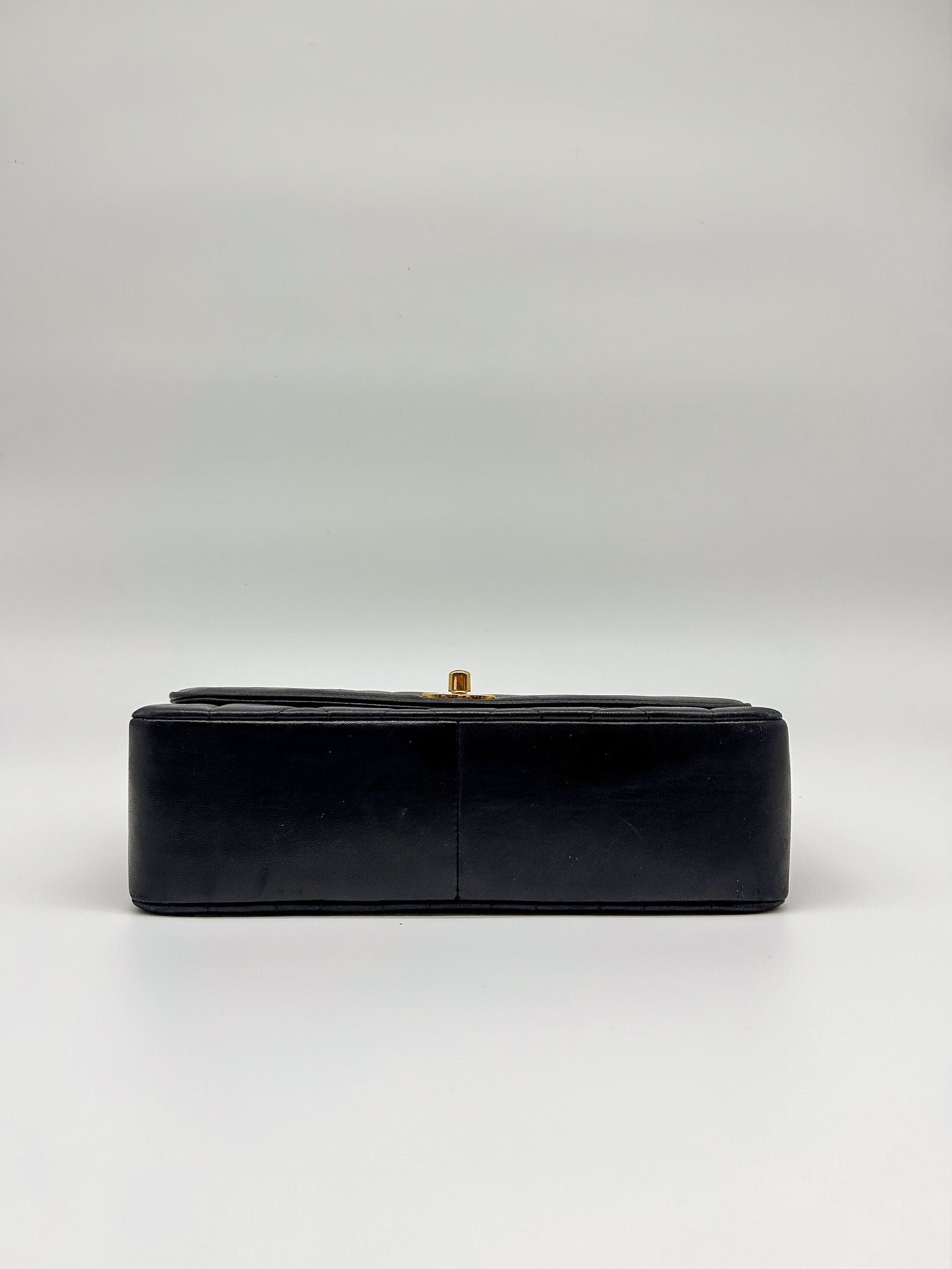 90s Black Lambskin Small Chanel Diana