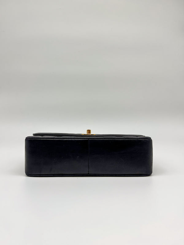 90s Black Lambskin Small Chanel Diana