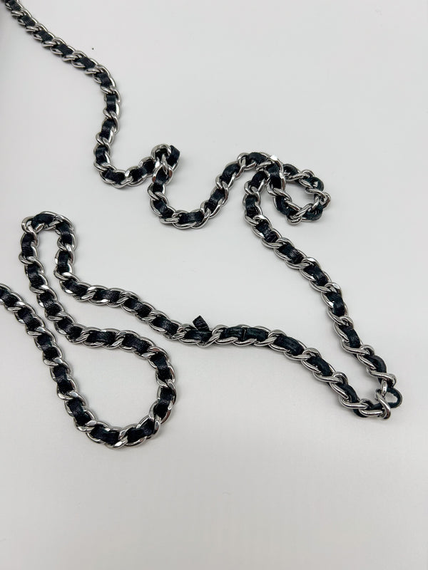 Chanel Black Lambskin Leather Wallet on Chain