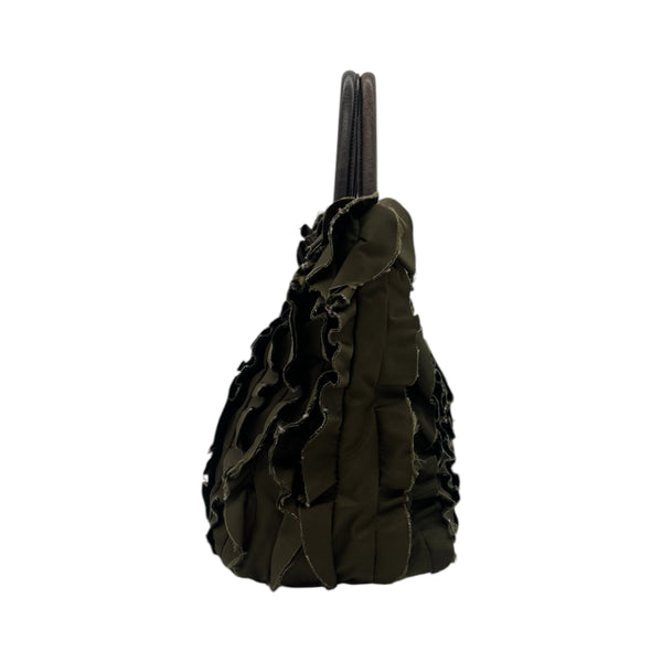 Prada Ruffle Tote Bag
