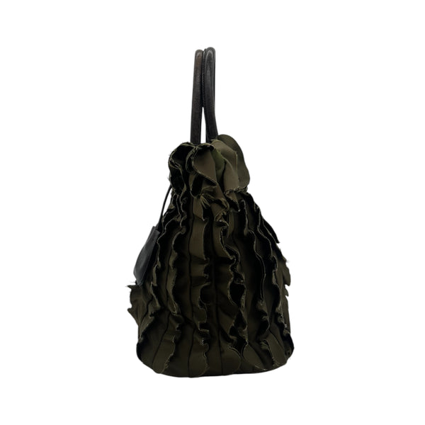 Prada Ruffle Tote Bag