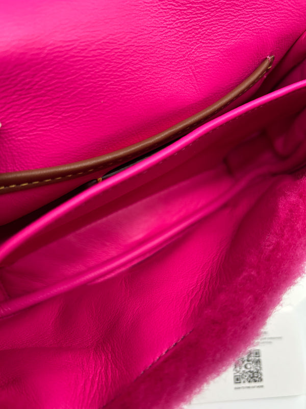 Coach x Lil Nas Hot Pink Shearling Tabby