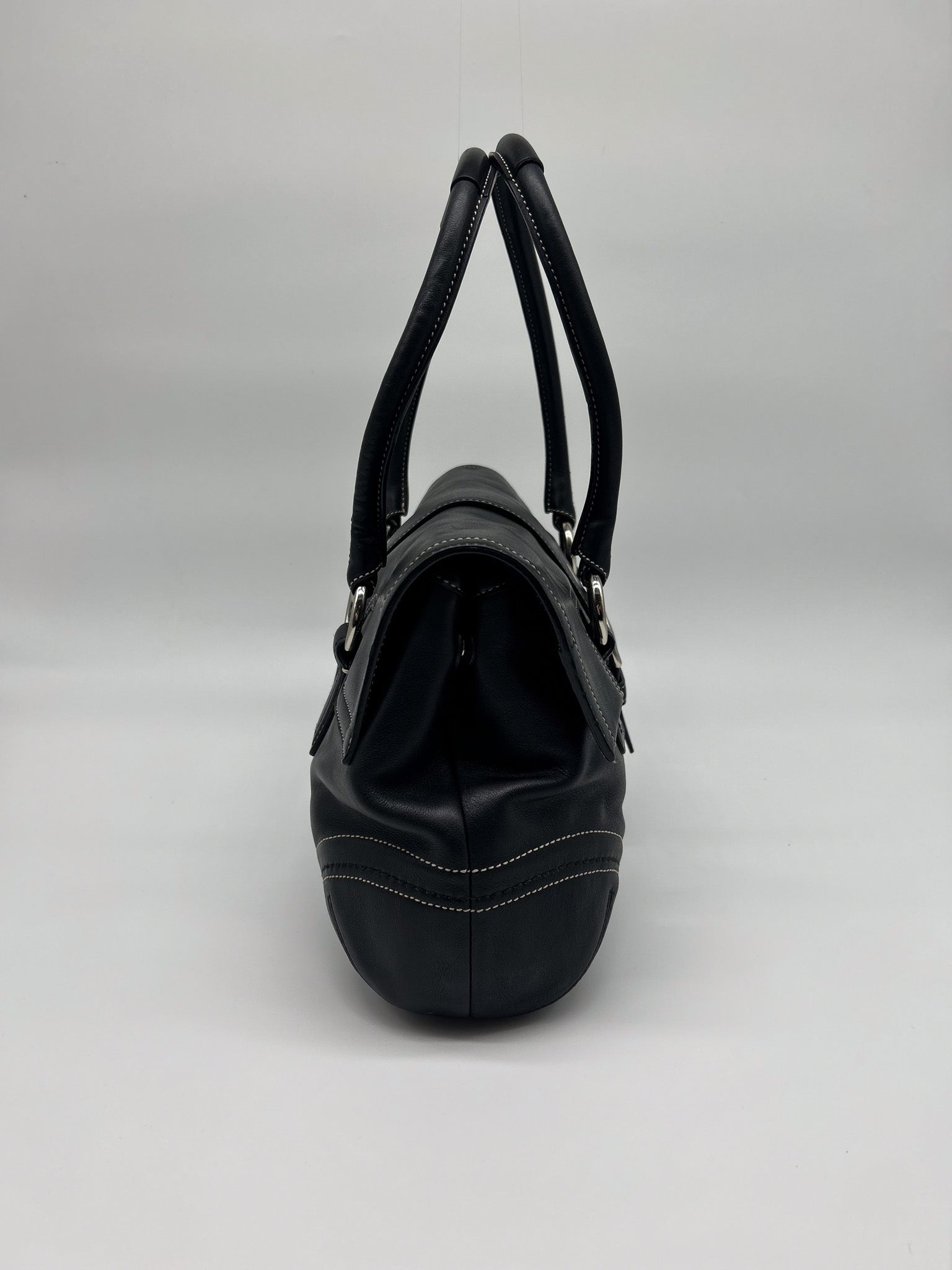 Coach Black Soho Flap Satchel Handbag