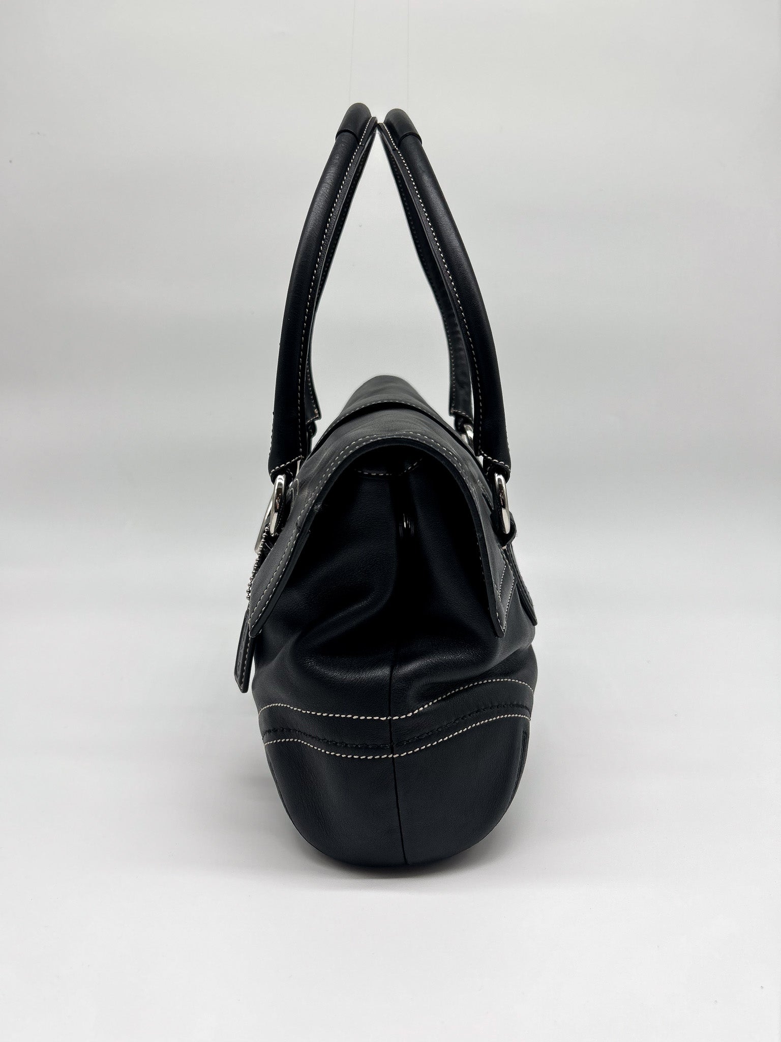 Coach Black Soho Flap Satchel Handbag