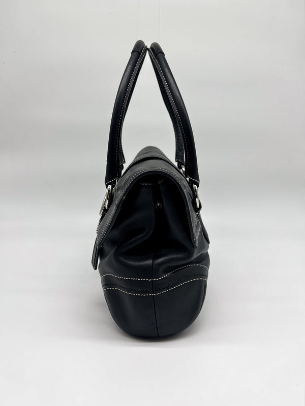 Coach Black Soho Flap Satchel Handbag