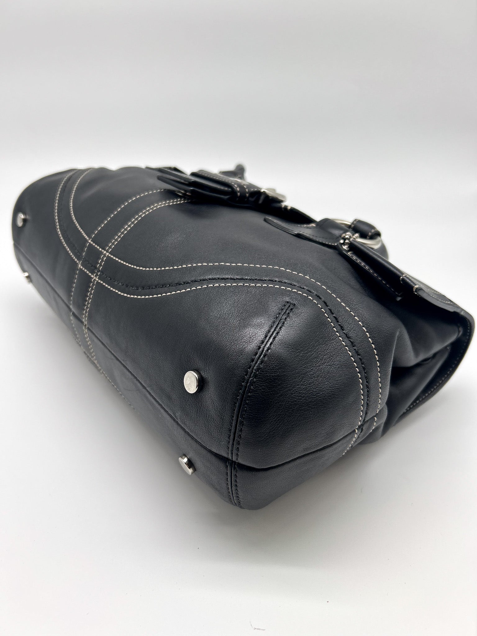 Coach Black Soho Flap Satchel Handbag