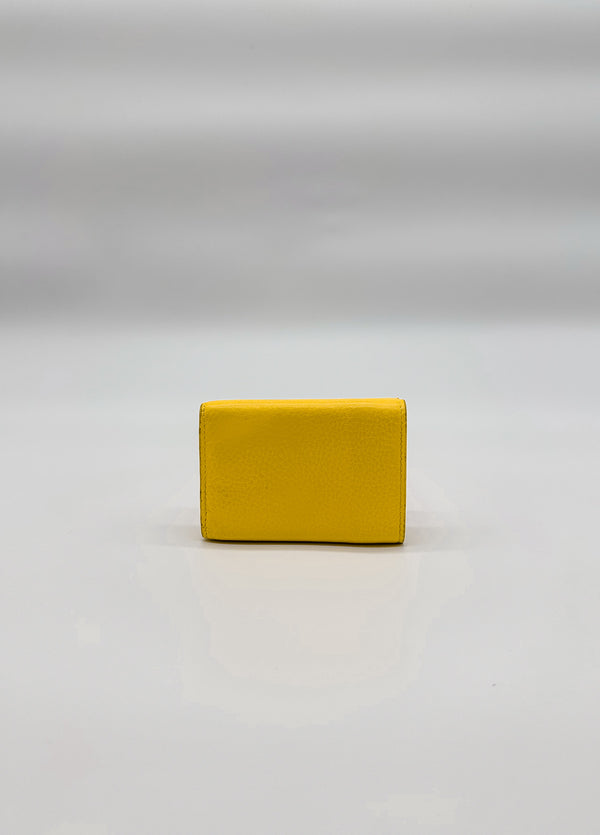 Balenciaga Yellow Mini Evelope Wallet