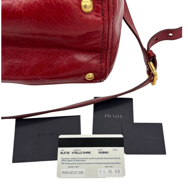 Prada Vitello Shine Crossbody Bag