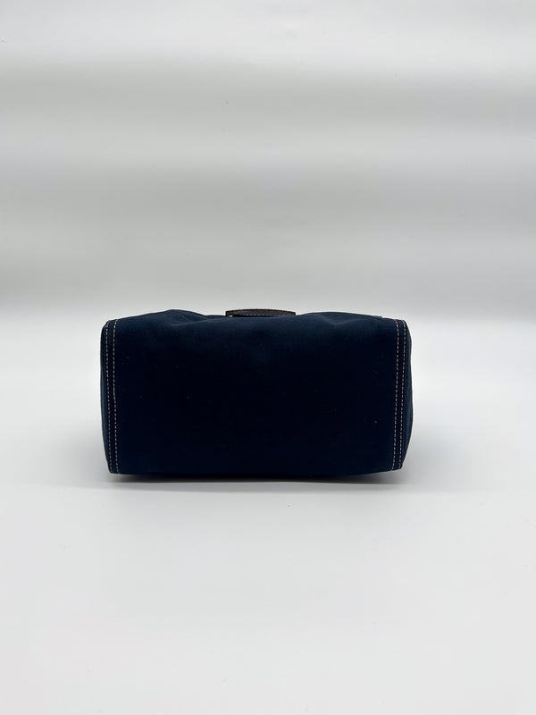 Fendi Navy Baguette Shoulder Bag