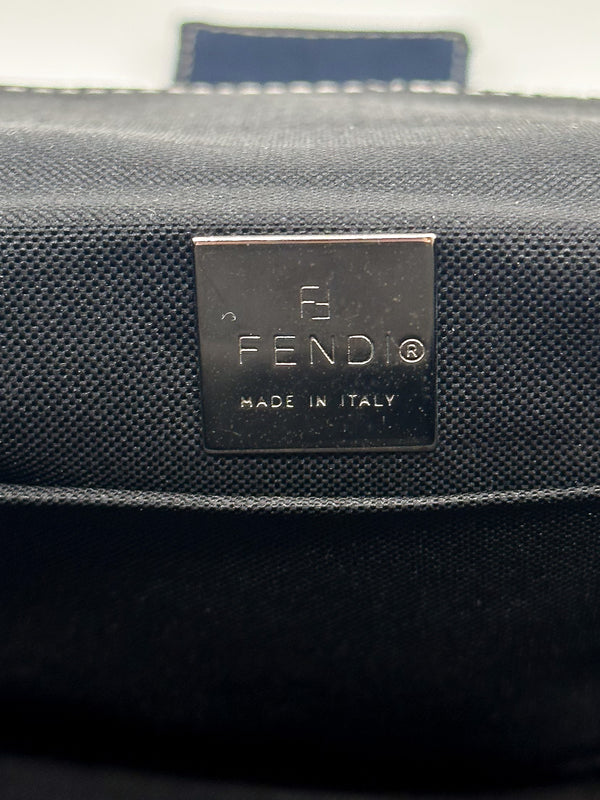 Fendi Navy Baguette Shoulder Bag