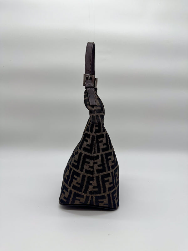 Fendi Zucca Hobo Croissant Shoulder Bag