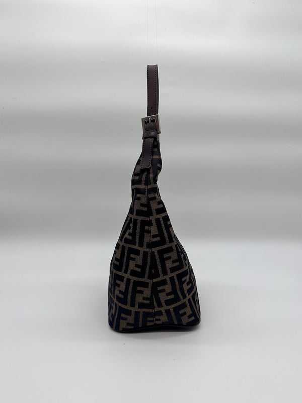 Fendi Zucca Hobo Croissant Shoulder Bag