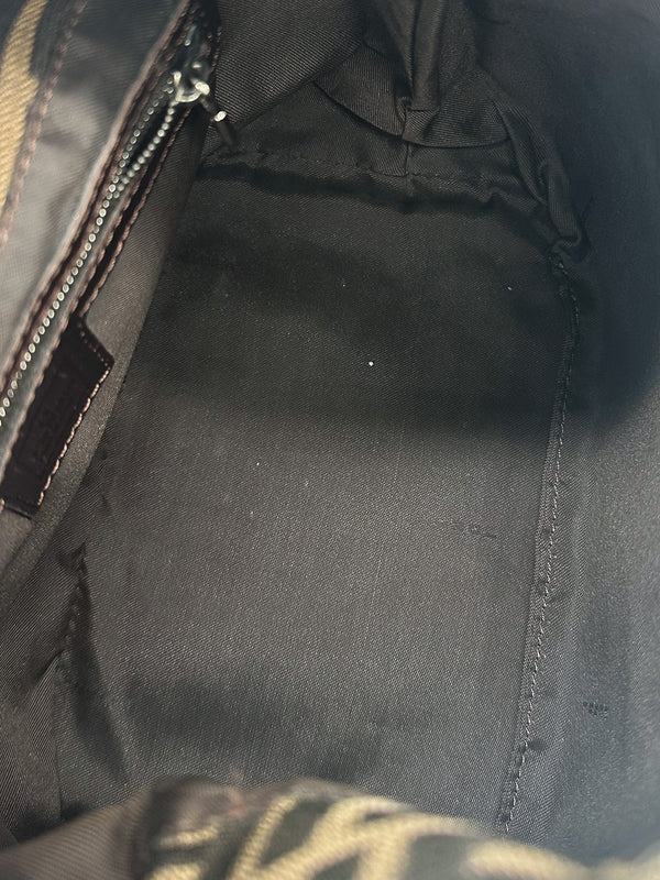 Fendi Zucca Hobo Croissant Shoulder Bag