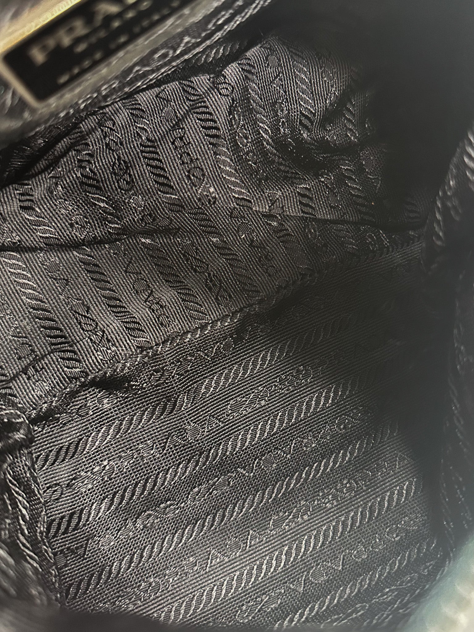 Prada Black Tessuto Nylon Messenger Crossbody Bag