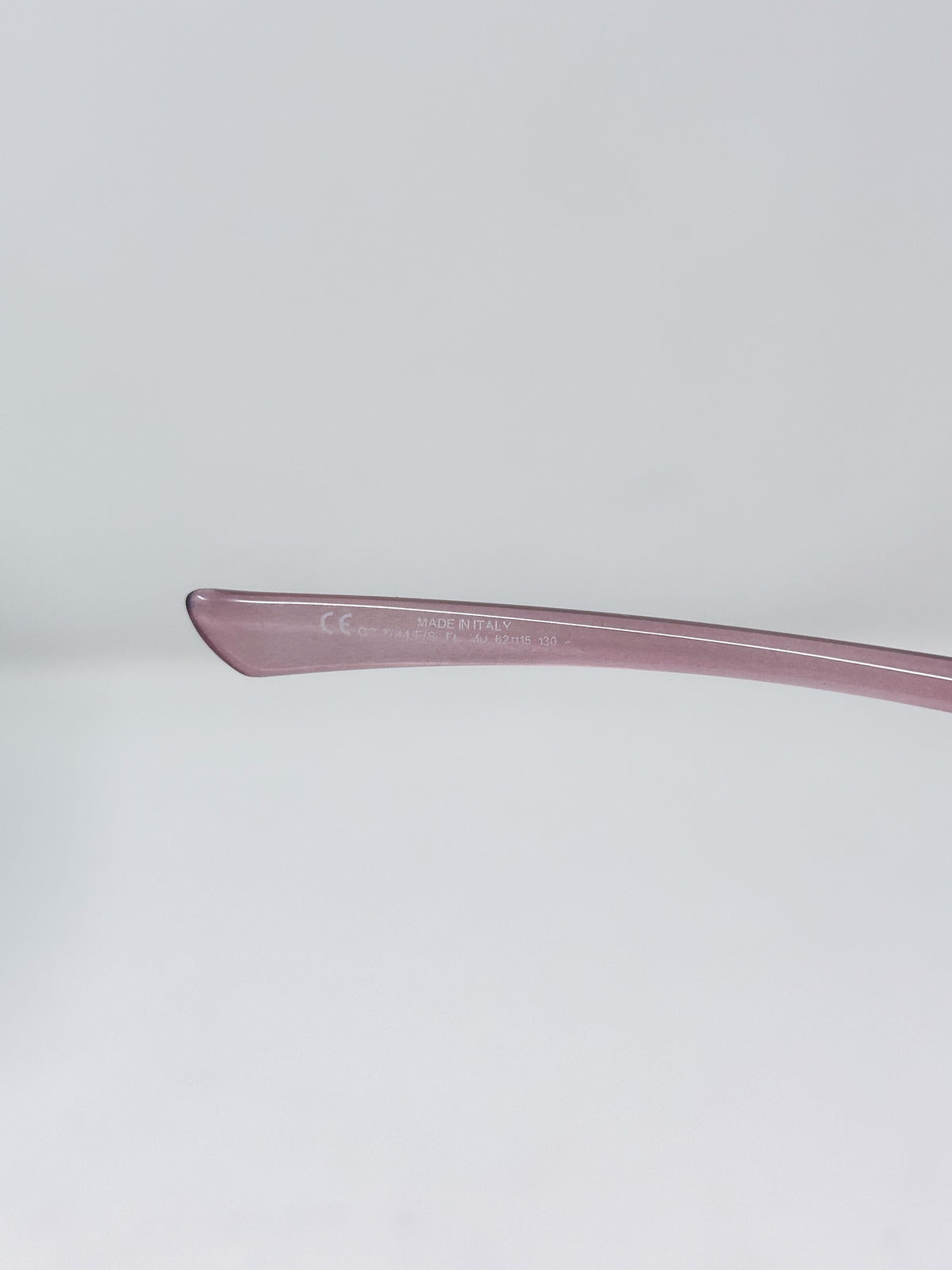 Gucci Pink Y2K Half Rim Sunglasses
