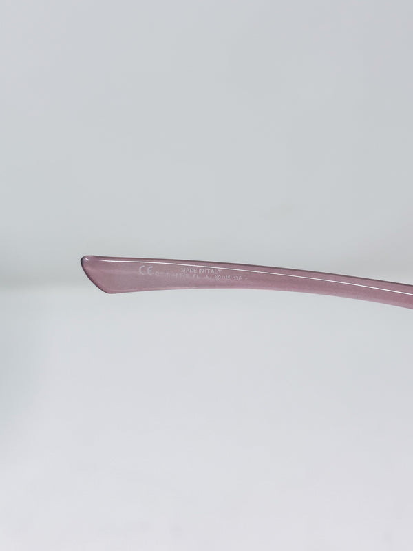 Gucci Pink Y2K Half Rim Sunglasses