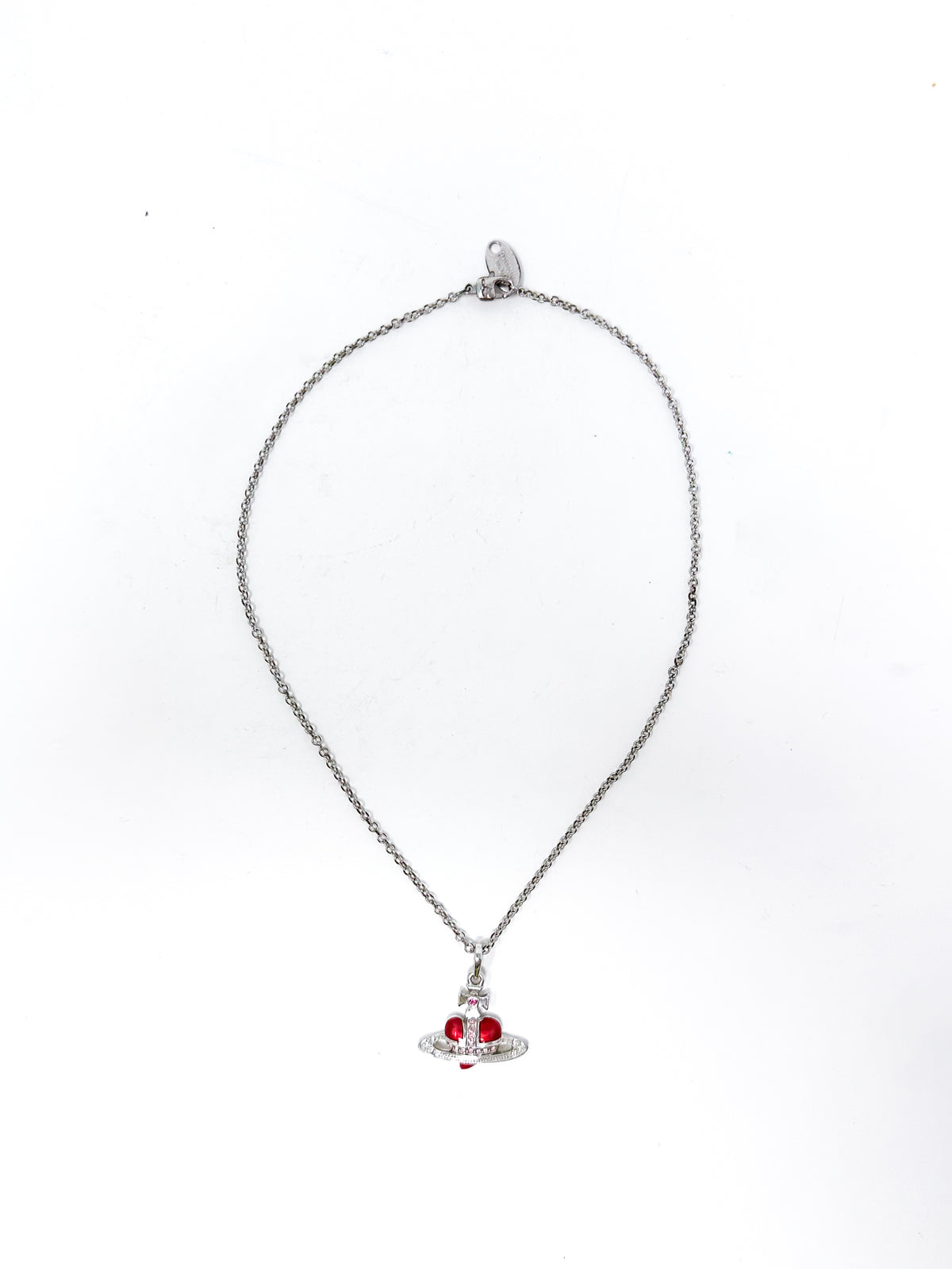 Vivienne Westwood Diamante Heart Pendant Necklace