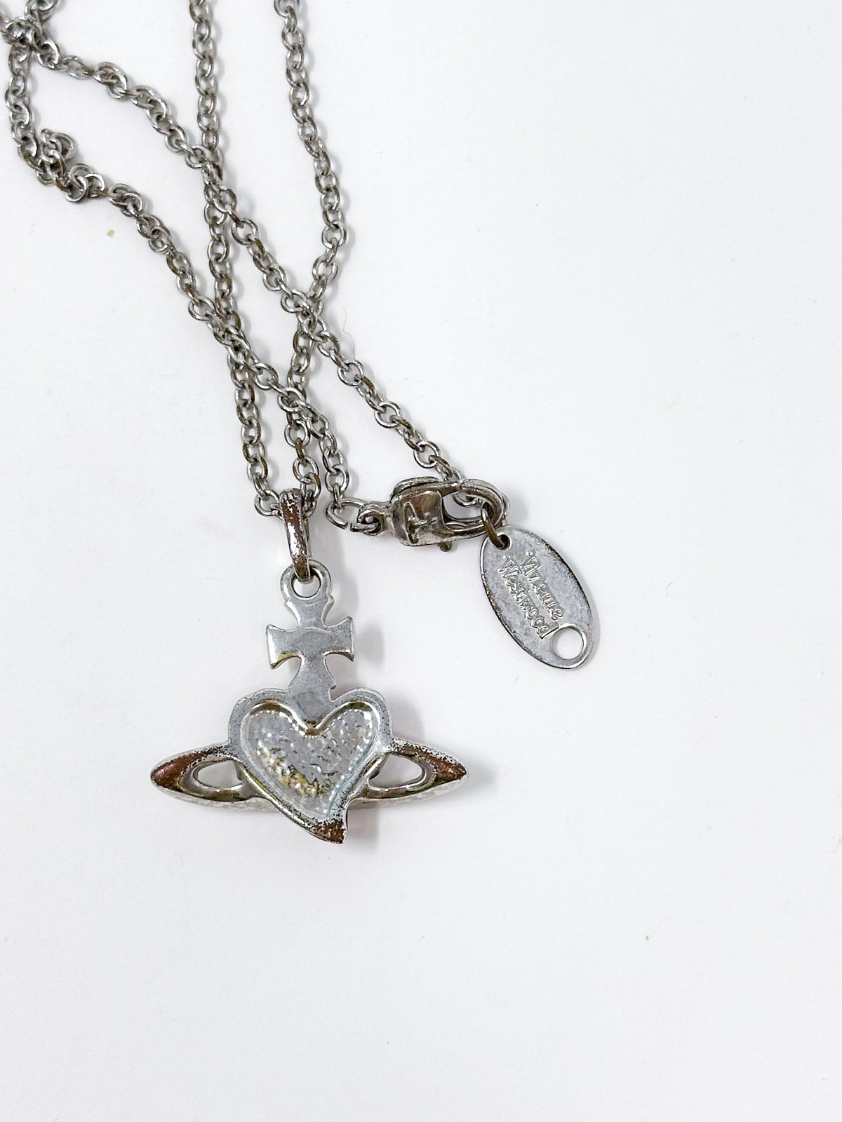 Vivienne Westwood Diamante Heart Pendant Necklace