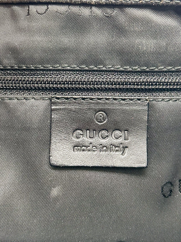 Gucci Jackie Pink Velvet and Black Leather Shoulder Bag