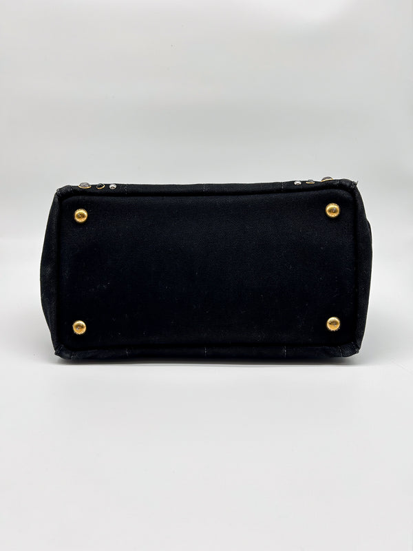 Prada Canapa Bijoux Studded Tote Bag