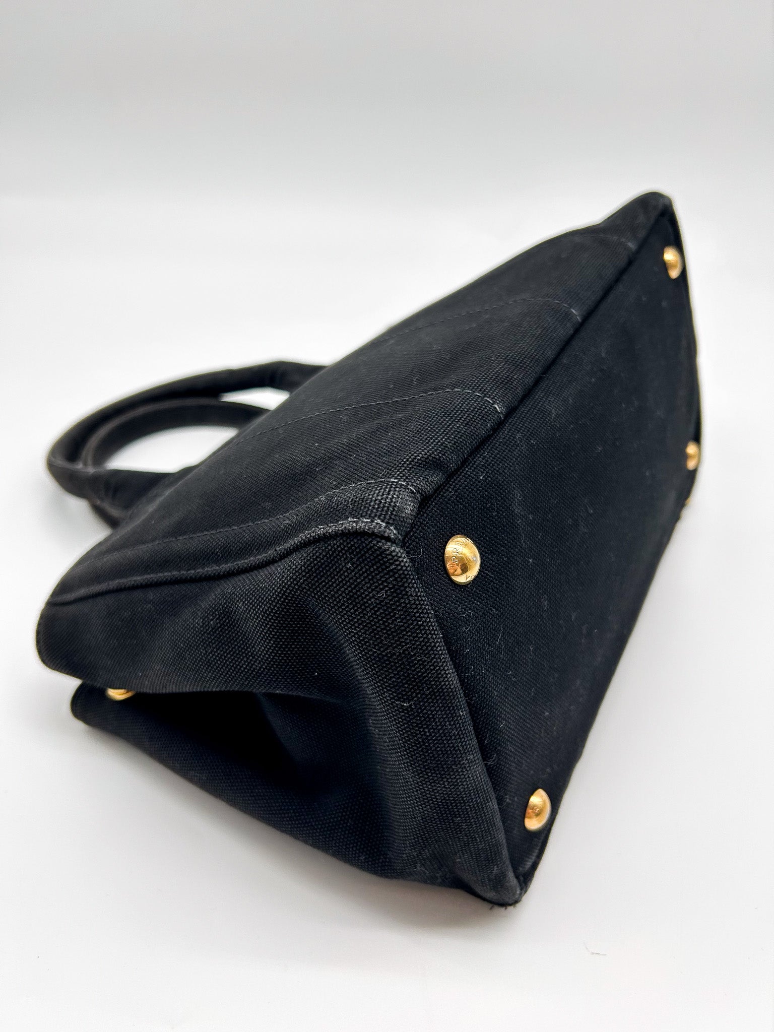 Prada Canapa Bijoux Studded Tote Bag