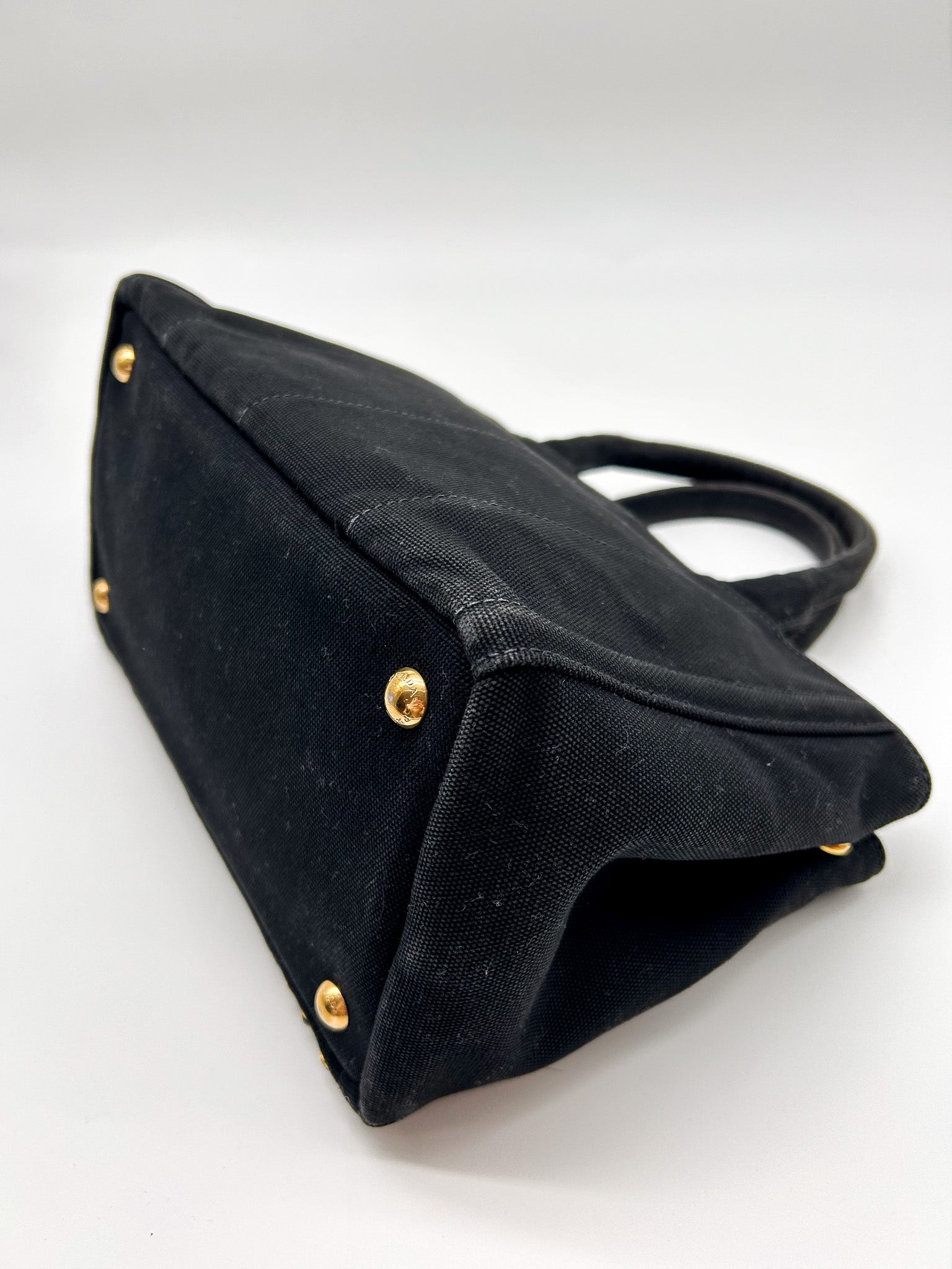 Prada Canapa Bijoux Studded Tote Bag