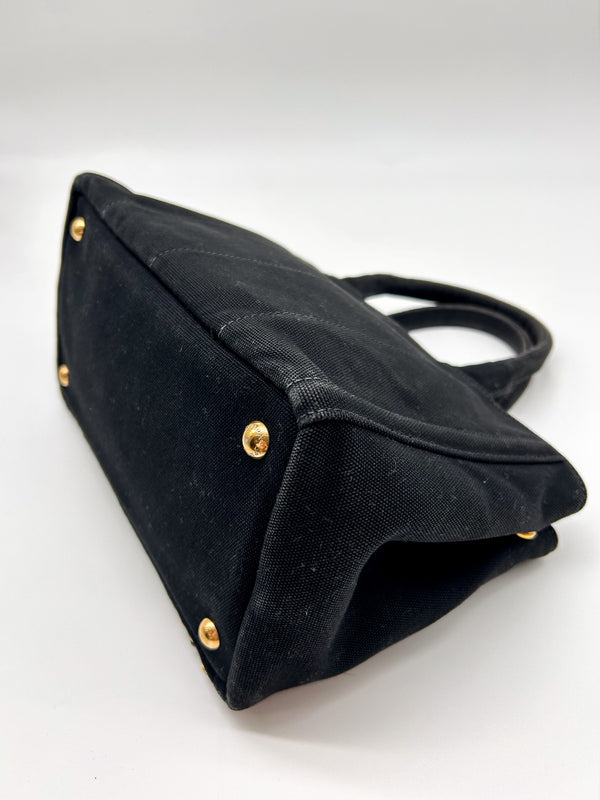 Prada Canapa Bijoux Studded Tote Bag