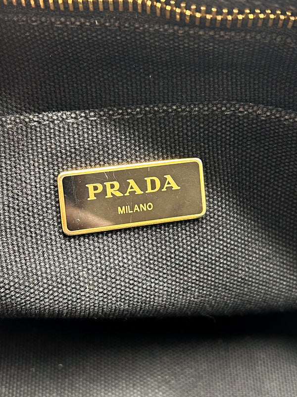 Prada Canapa Bijoux Studded Tote Bag