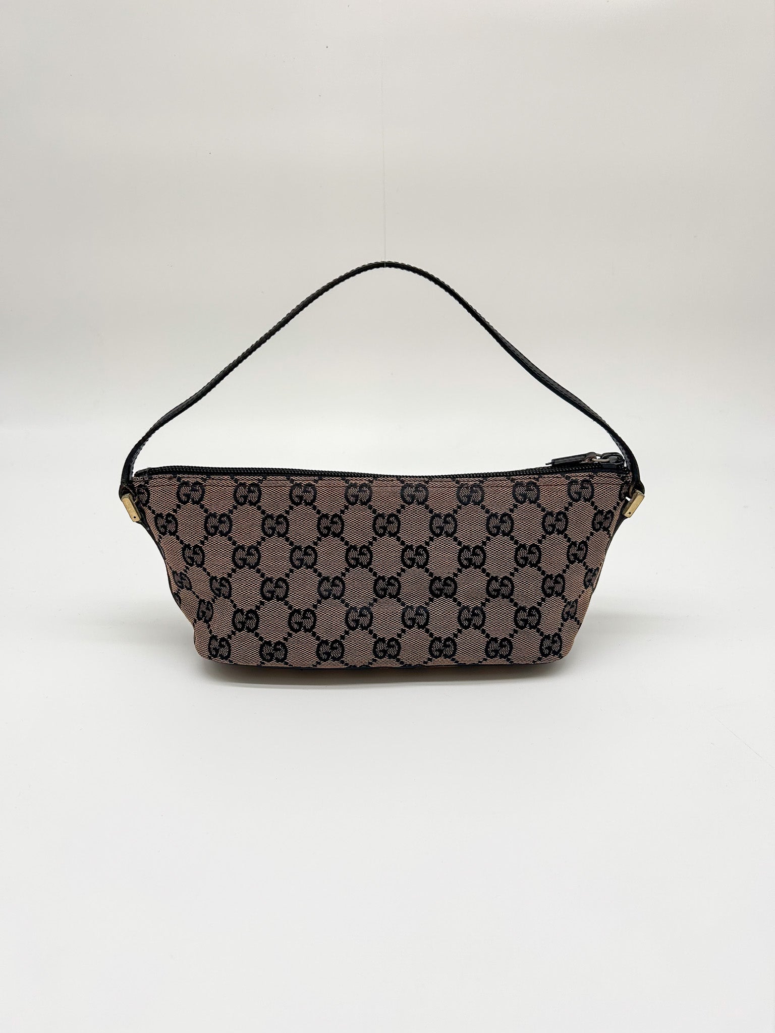 Gucci Brown GG Monogram Mini Pochette Bag