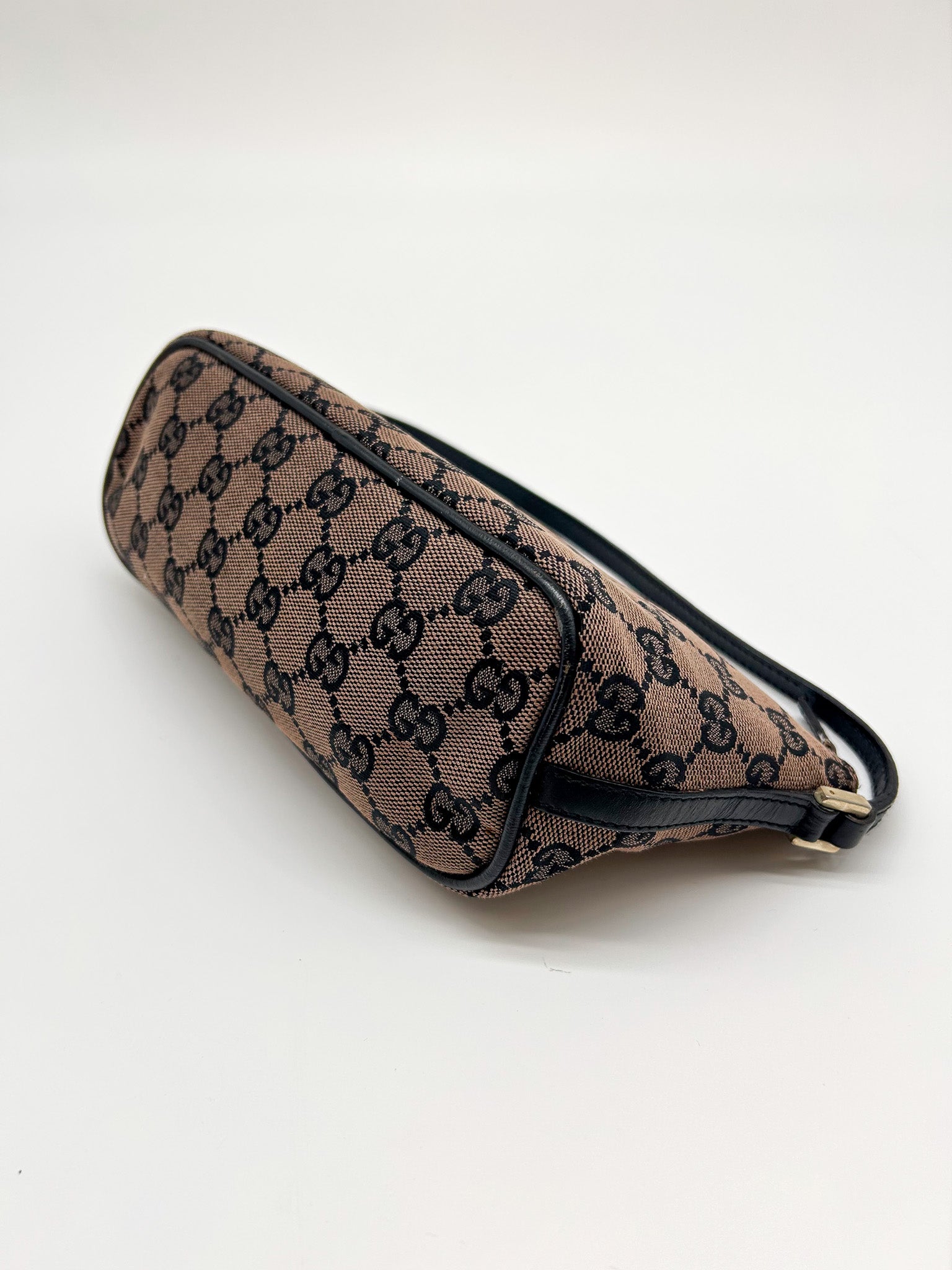 Gucci Brown GG Monogram Mini Pochette Bag