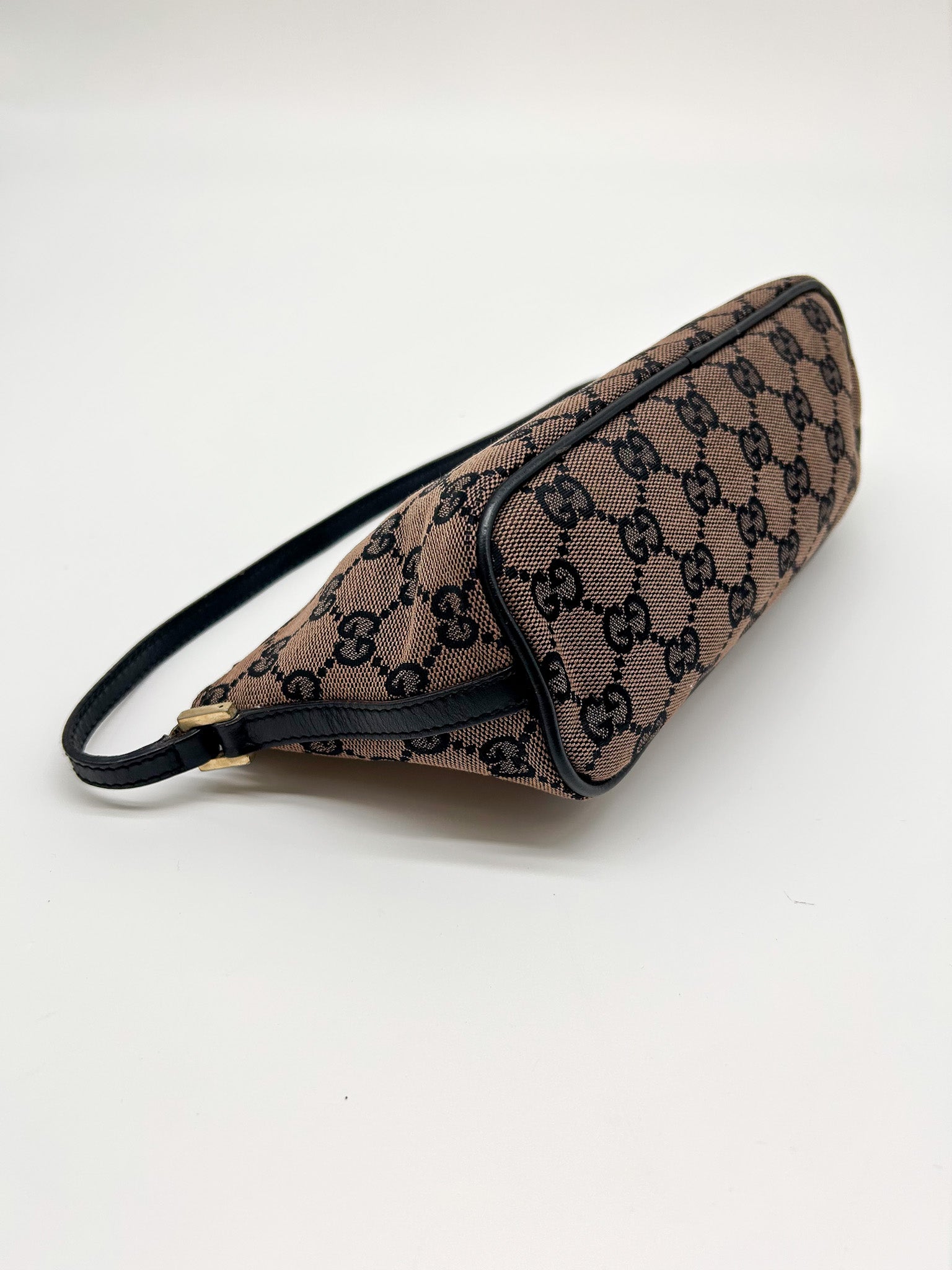 Gucci Brown GG Monogram Mini Pochette Bag