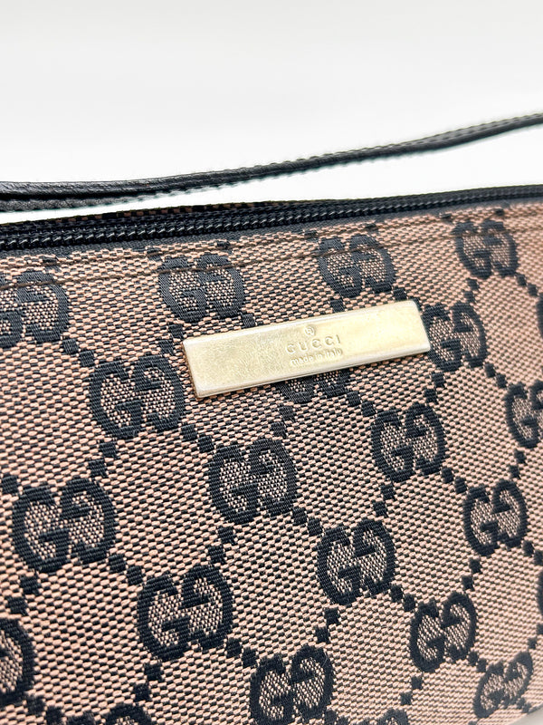Gucci Brown GG Monogram Mini Pochette Bag
