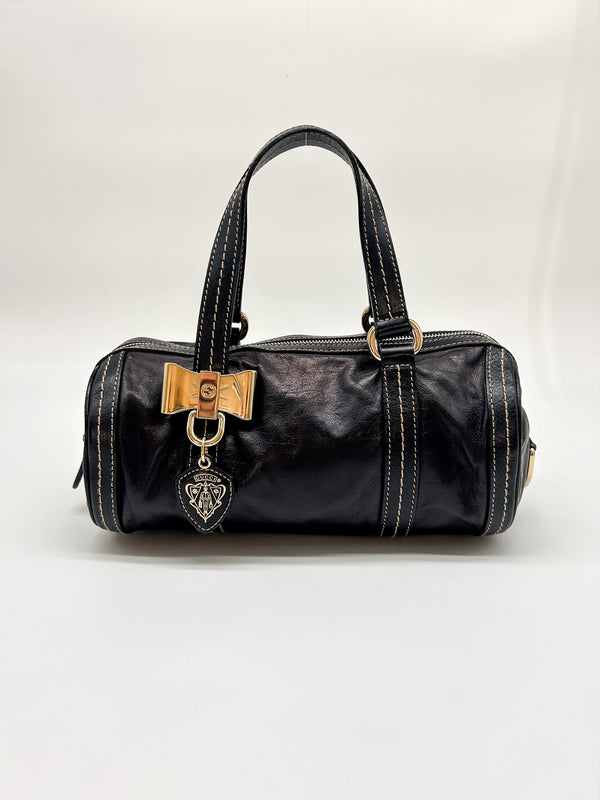 Gucci Black Mini Duchessa Boston Bag